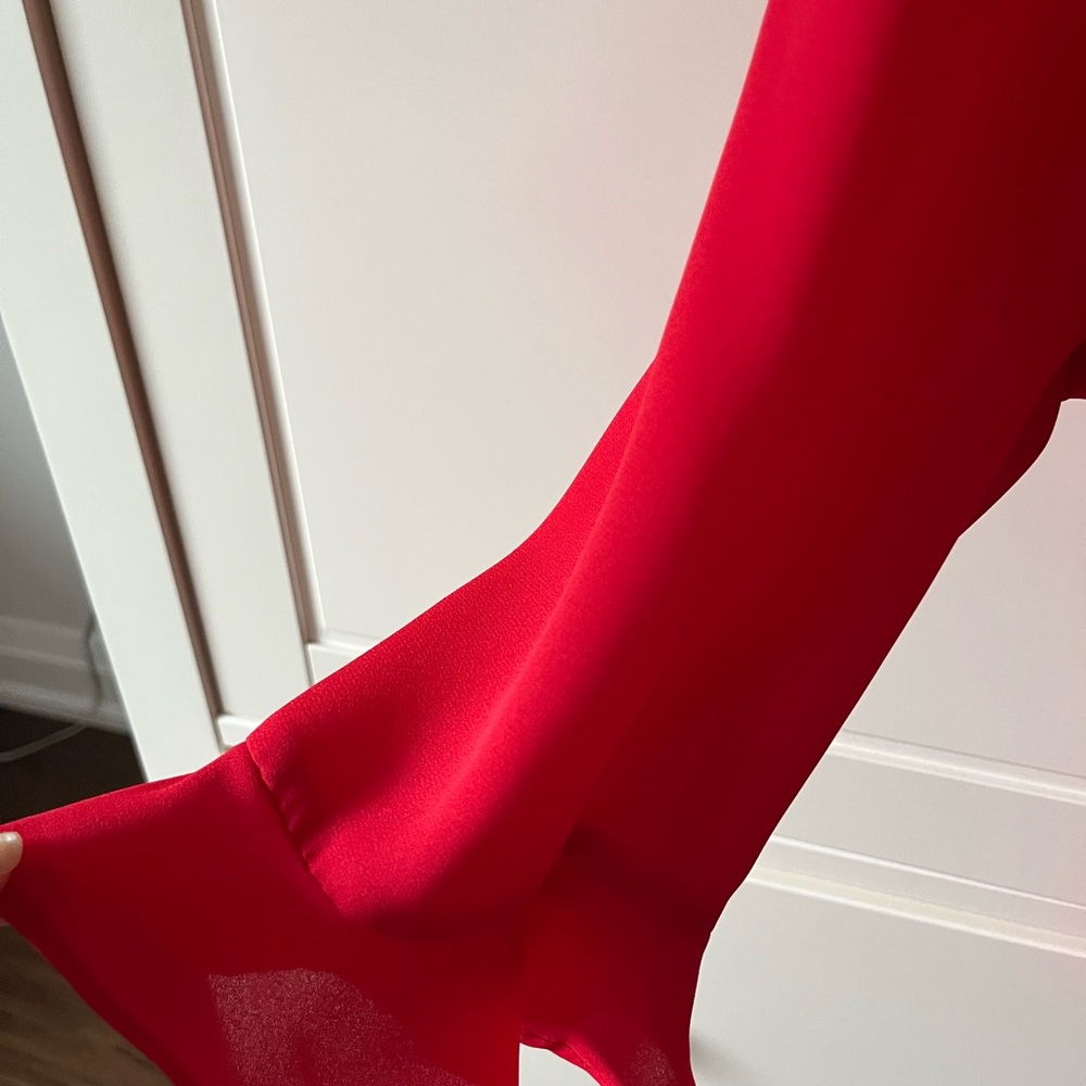 Topshop Scarlet Ruffle Blouse - Picture 3 of 5